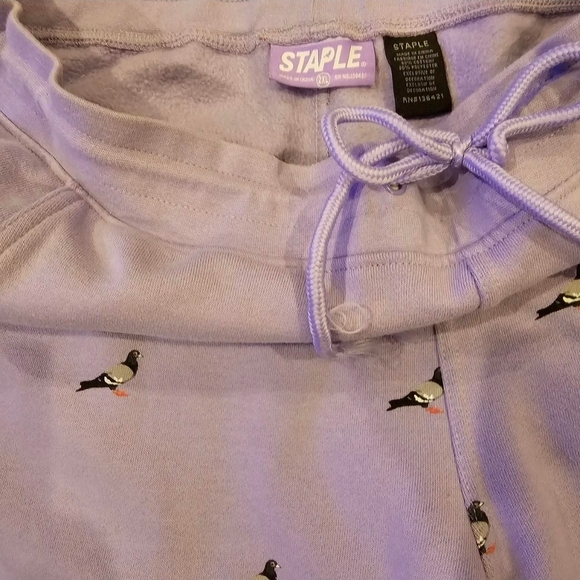 Staple Lavender Sweatpant /joggers with Pigeon Design 2XL - Picture 3 of 4